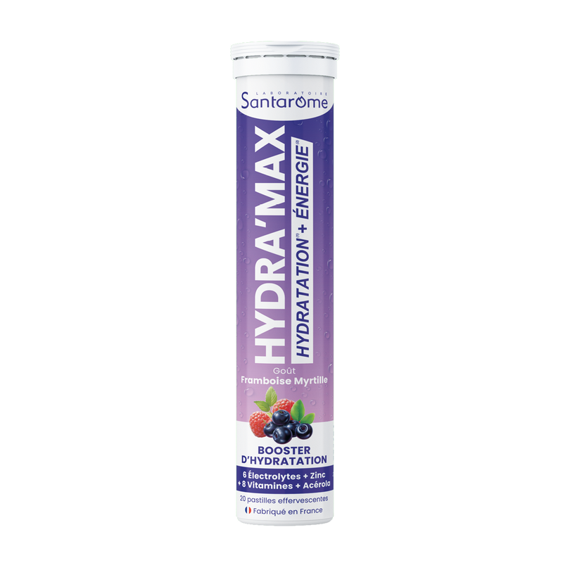 HYDRA'MAX Framboise Myrtille - 20 pastilles hydratation