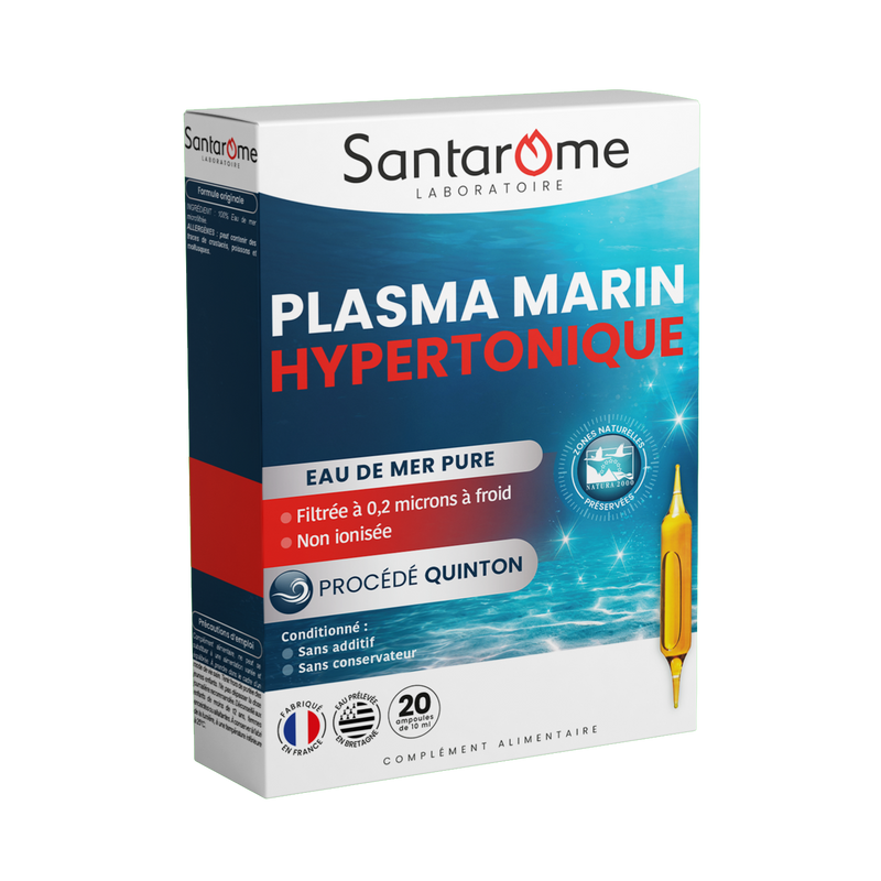 Plasma Marin Hypertonique - Eau de Quinton - 20 ampoules
