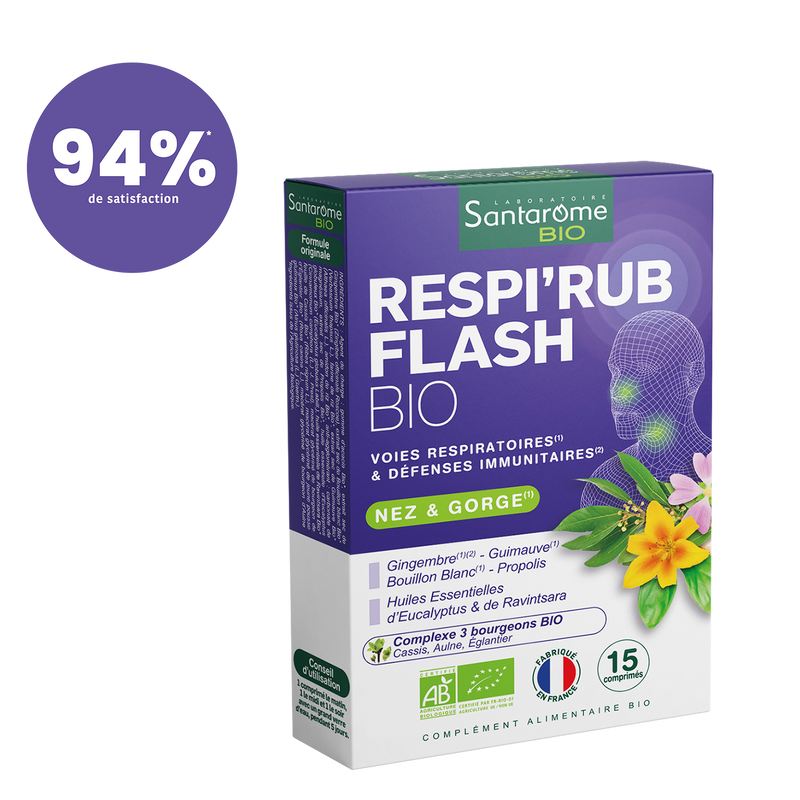 Respi'Rub Flash Bio - 15 comprimés