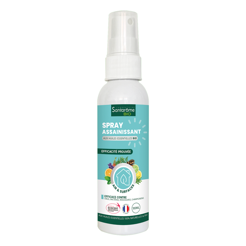 Spray Assainissant aux huiles essentielles Bio - 100 ml