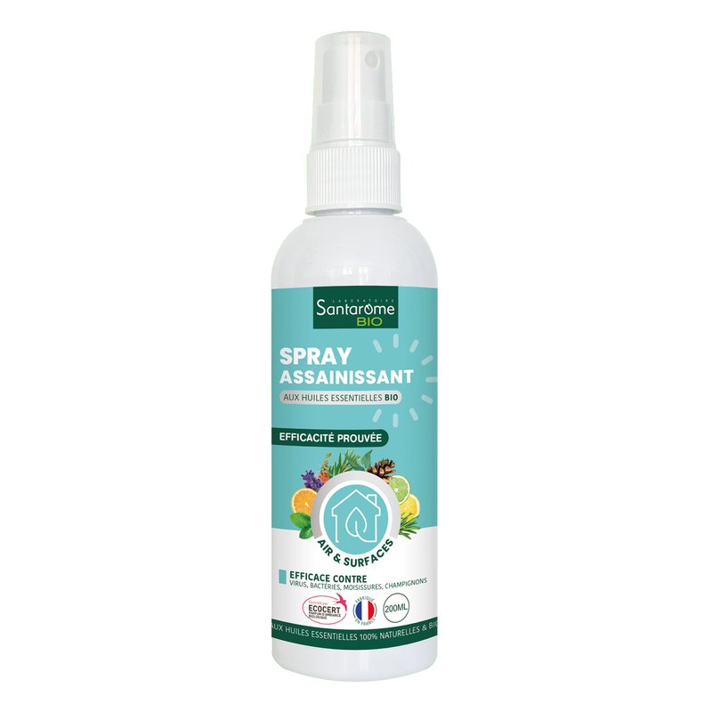 Spray Assainissant aux huiles essentielles Bio - 200 ml