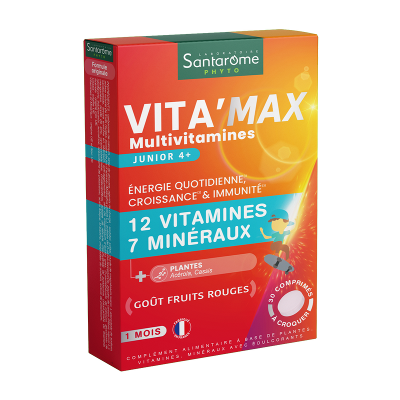 Multivitamines Vita'Max Junior - 30 comprimés à croquer