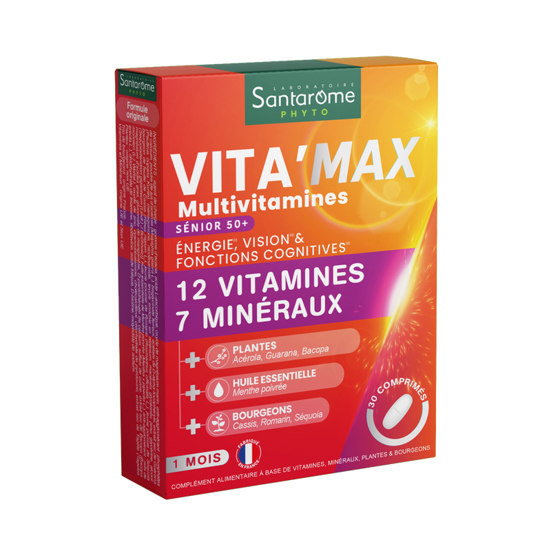 Multivitamines Vita'Max Sénior - 30 comprimés