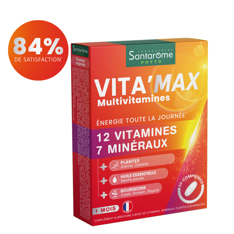 Multivitamines Vita'Max Adultes - 30 comprimés
