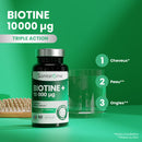 Biotine + 10 000 µg - 60 gélules