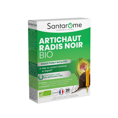 Artichaut Bio Radis Noir Bio - 20 ampoules