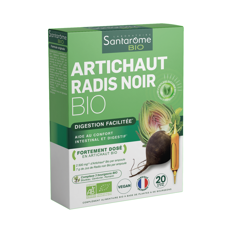 Artichaut Bio Radis Noir Bio - 20 ampoules