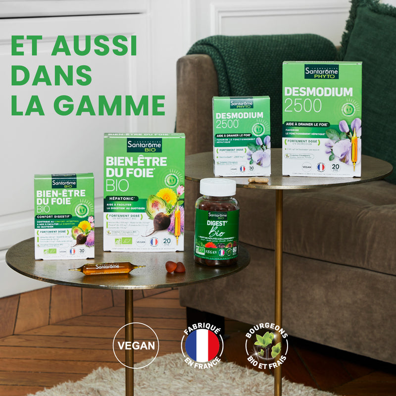 BienÊtre du Foie Bio 20 ampoules I 100 Bio Santarome Bio