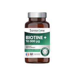 Biotine + 10 000 µg - 60 gélules