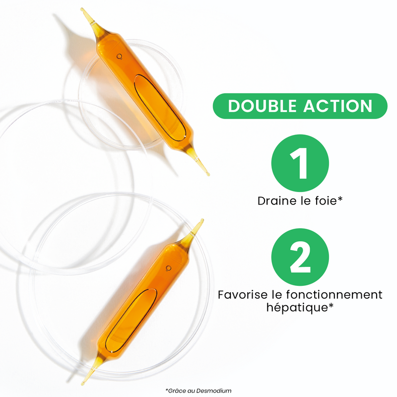 Santé : Desmodium 2500 Santarome - 20 Ampoules Détoxifiantes Foie, Neuf