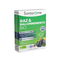 Complément alimentaire Gaz et Ballonnements Bio - 30 gélules