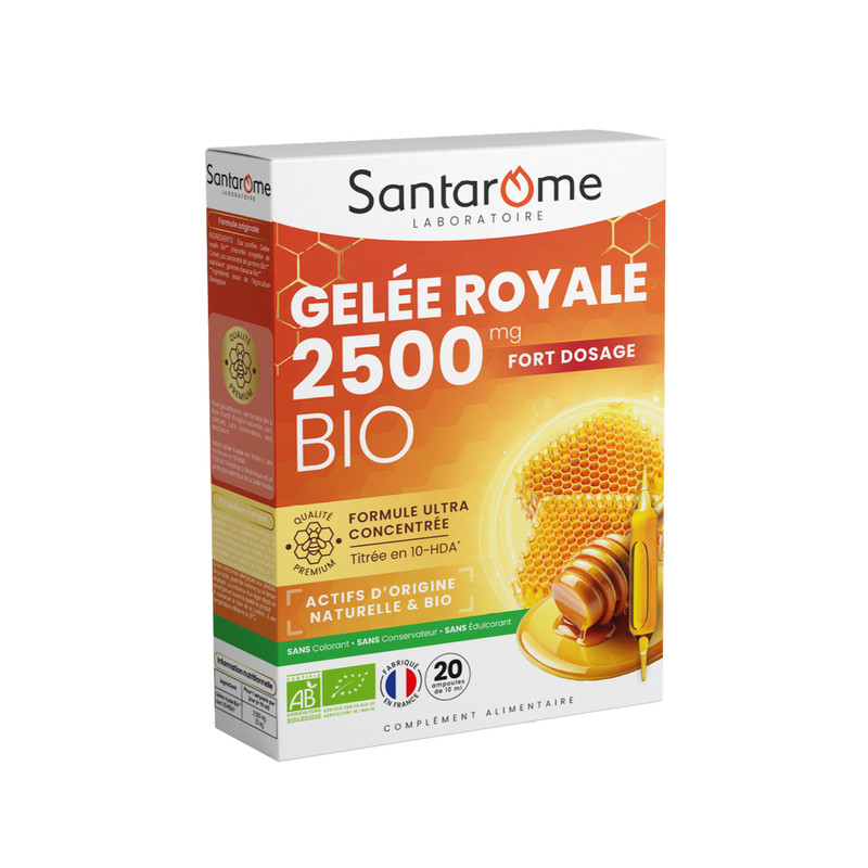 Gelée Royale 2500 Bio - 20 ampoules