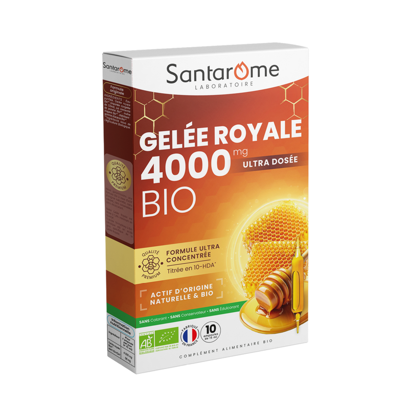 Gelée Royale 4000 Bio - 10 ampoules
