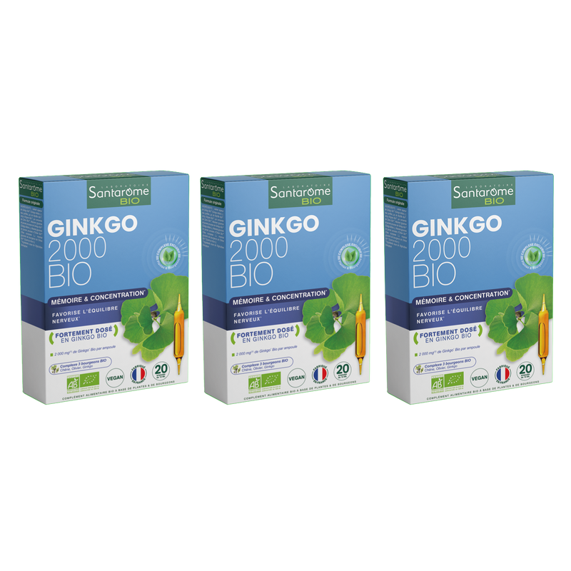 Lot de 3 Ginkgo Bio 2000