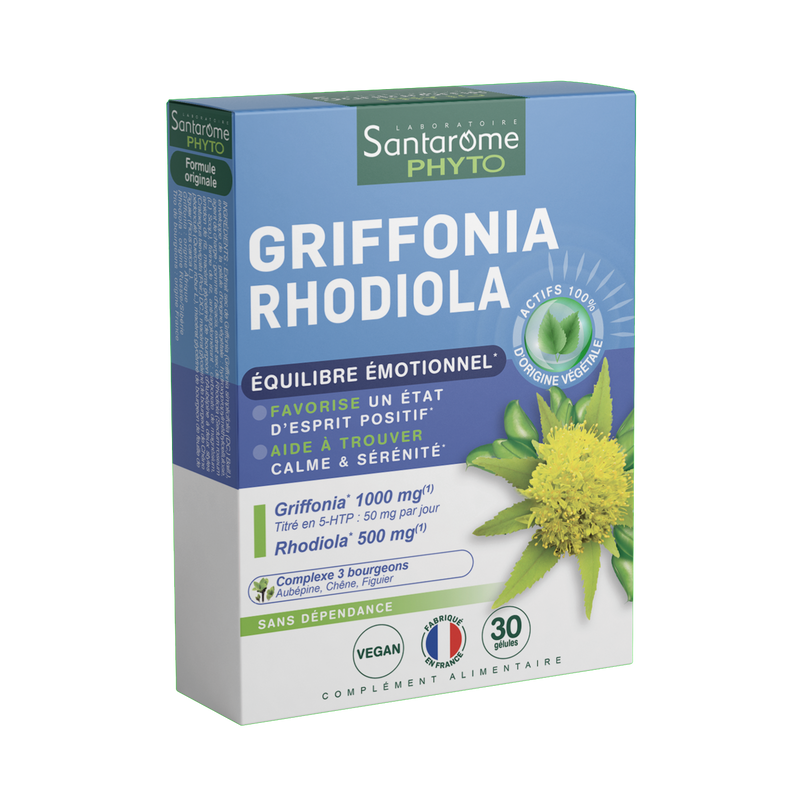 Griffonia Rhodiola - 30 gélules