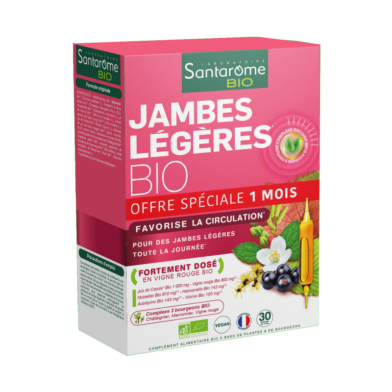 Jambes Légères Bio - 30 ampoules