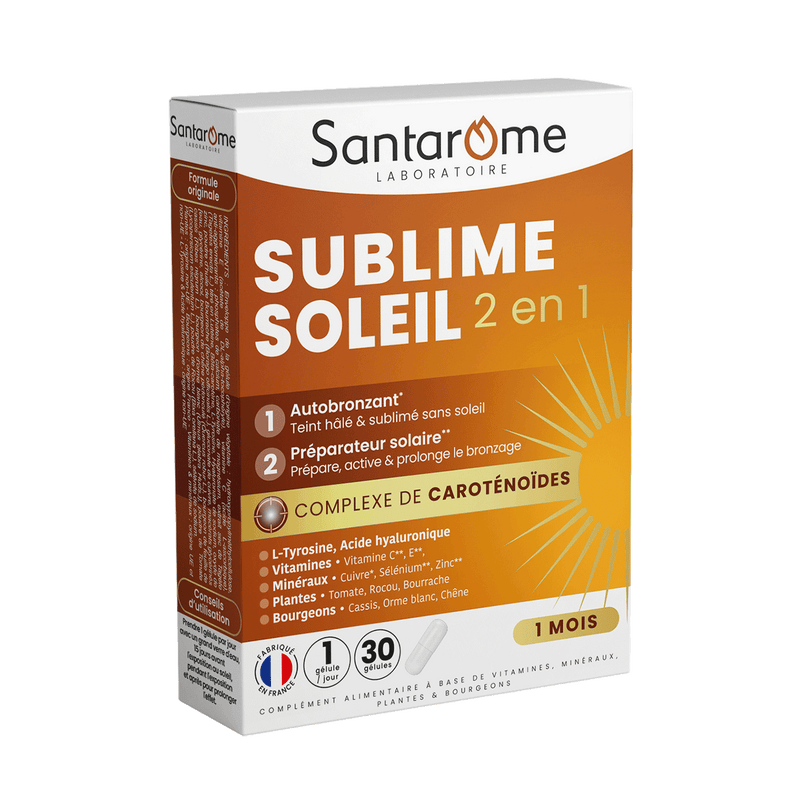Sublime Soleil 2 en 1 - Autobronzant et Préparateur Solaire - 30 gélules