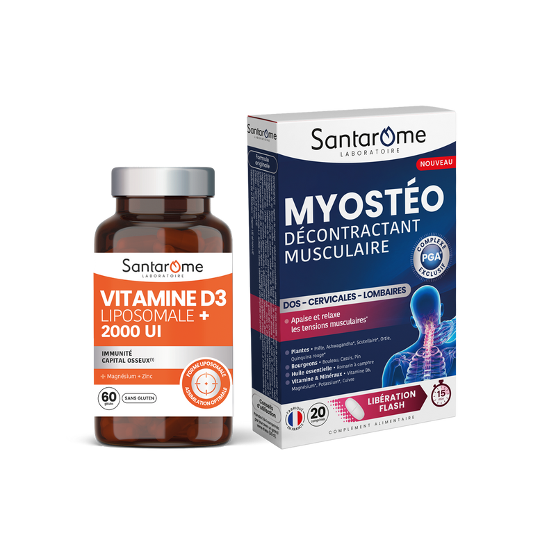 Pack Confort Musculaire - Vitamine D3 + Myostéo