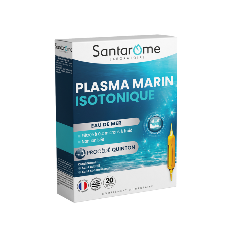Plasma Marin Isotonique - Eau de Quinton - 20 ampoules