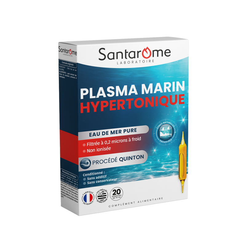 Plasma Marin Hypertonique - Eau de Quinton - 20 ampoules