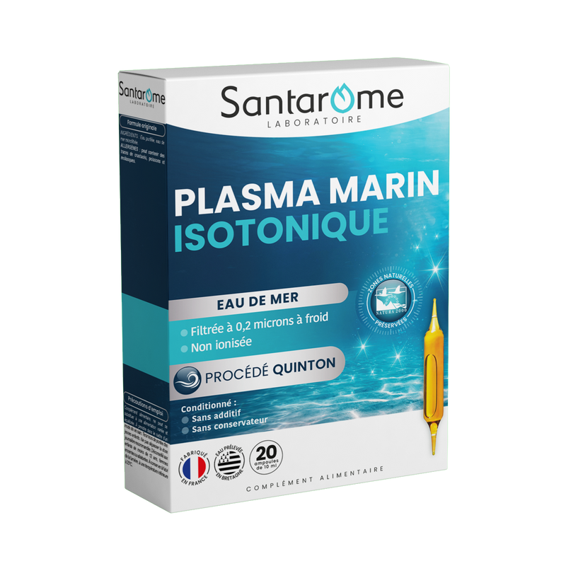 Plasma Marin Isotonique - Eau de Quinton - 20 ampoules
