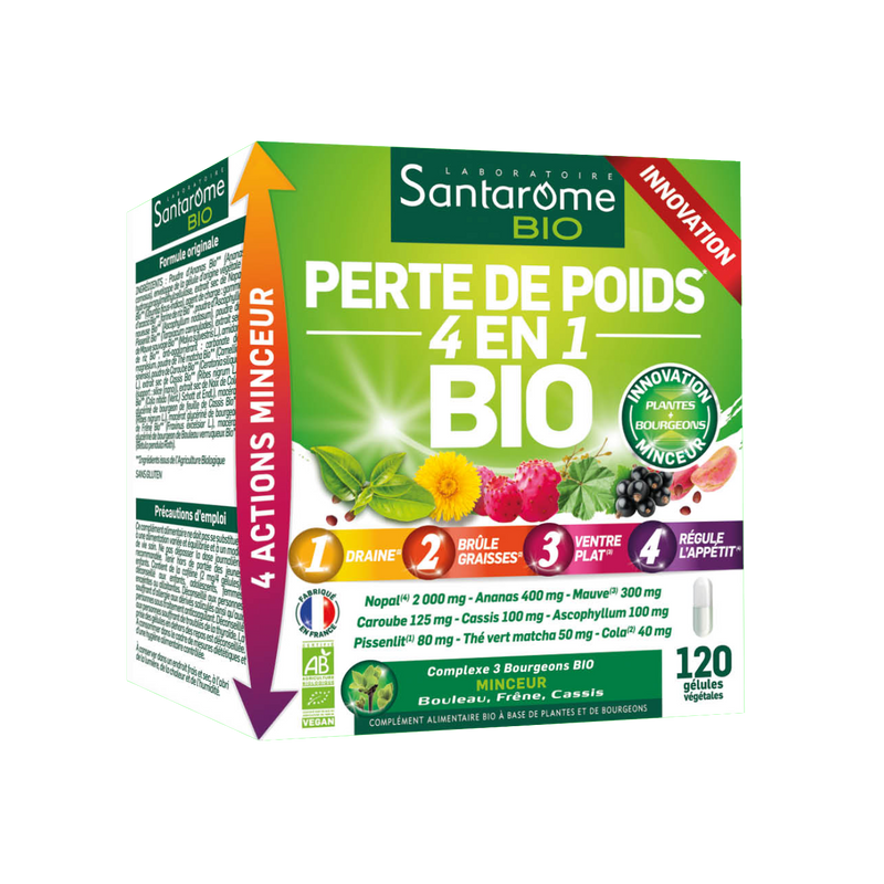 Perte de Poids 4 en 1 Bio - 120 gélules