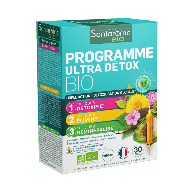 Programme Ultra Détox Bio - 30 ampoules
