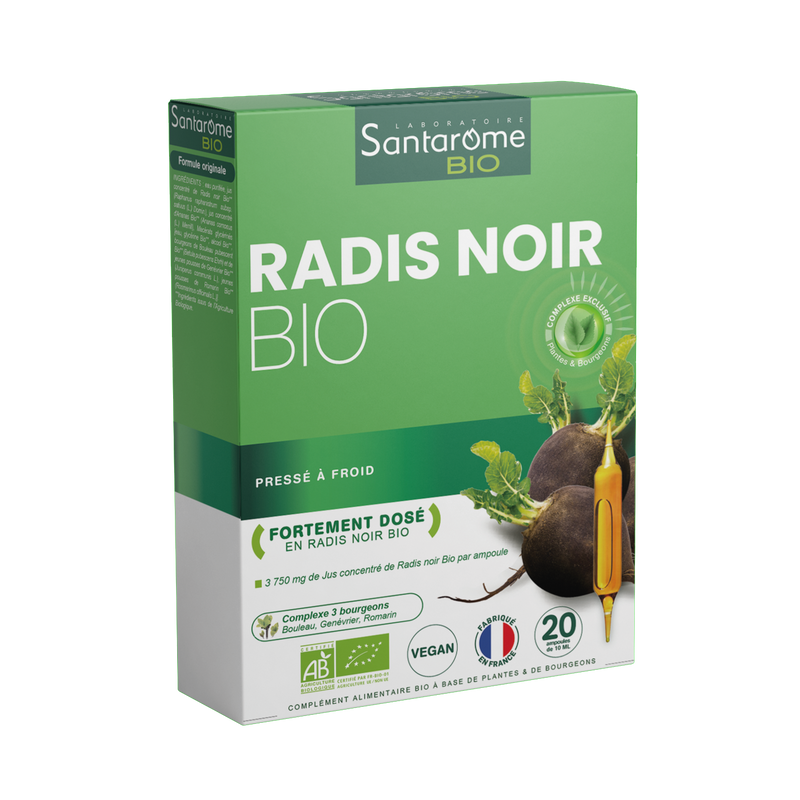 Radis Noir Bio - 20 ampoules