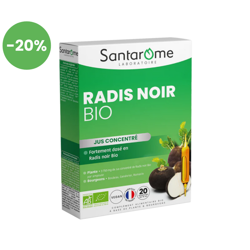 Radis Noir Bio - 20 ampoules