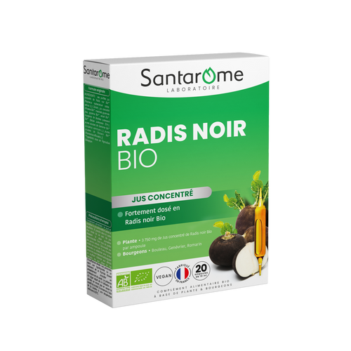 Radis Noir Bio - 20 ampoules