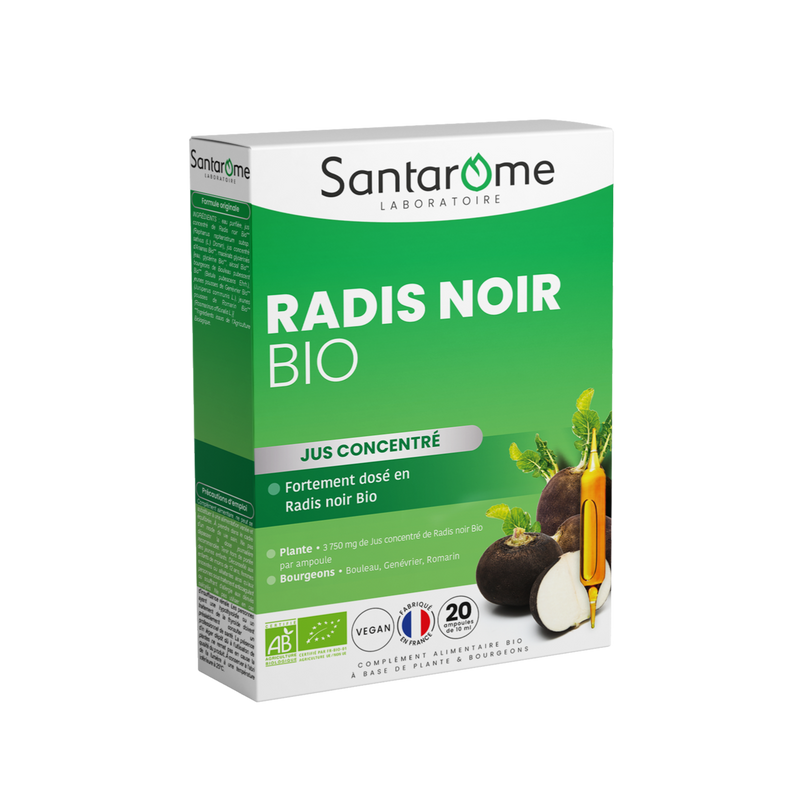 Radis Noir Bio - 20 ampoules