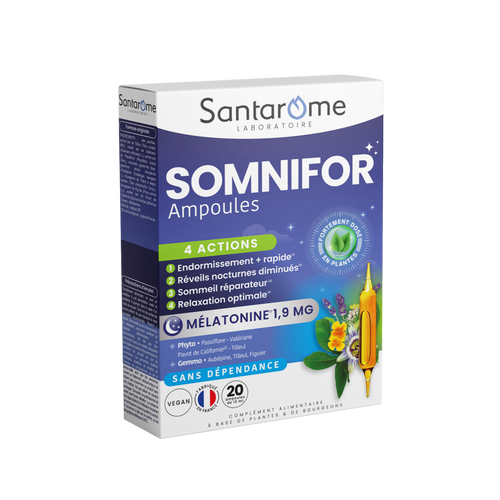 Somnifor 4 Actions - 20 ampoules Melatonin