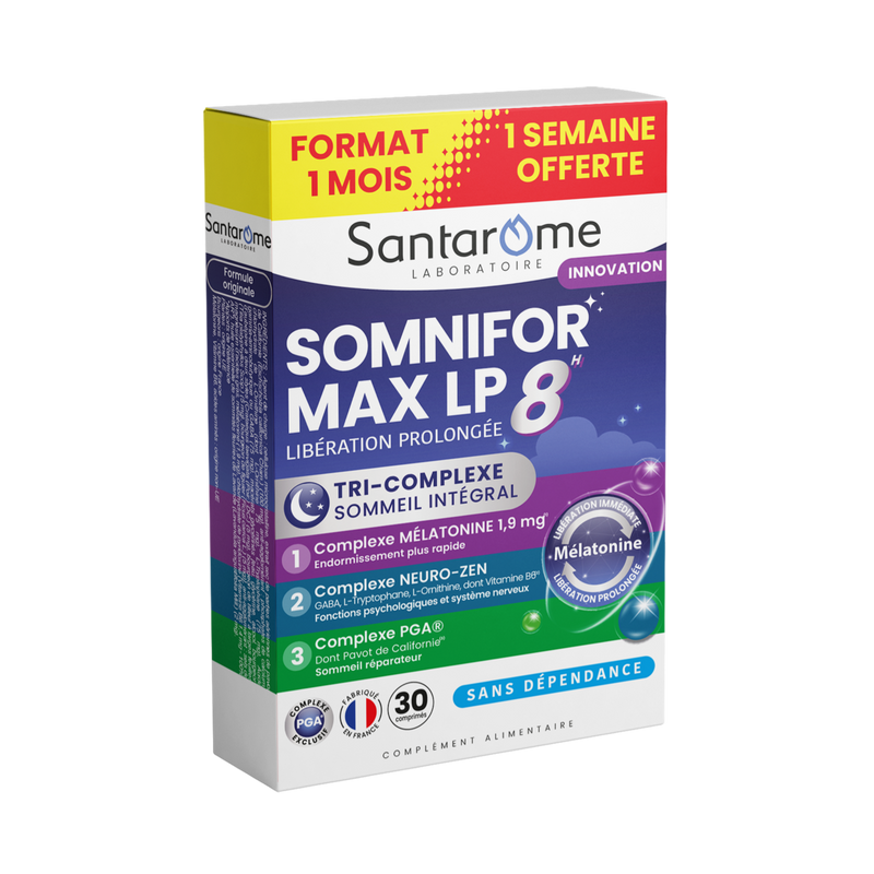 Somnifor Max LP 8h - 30 comprimés sommeil