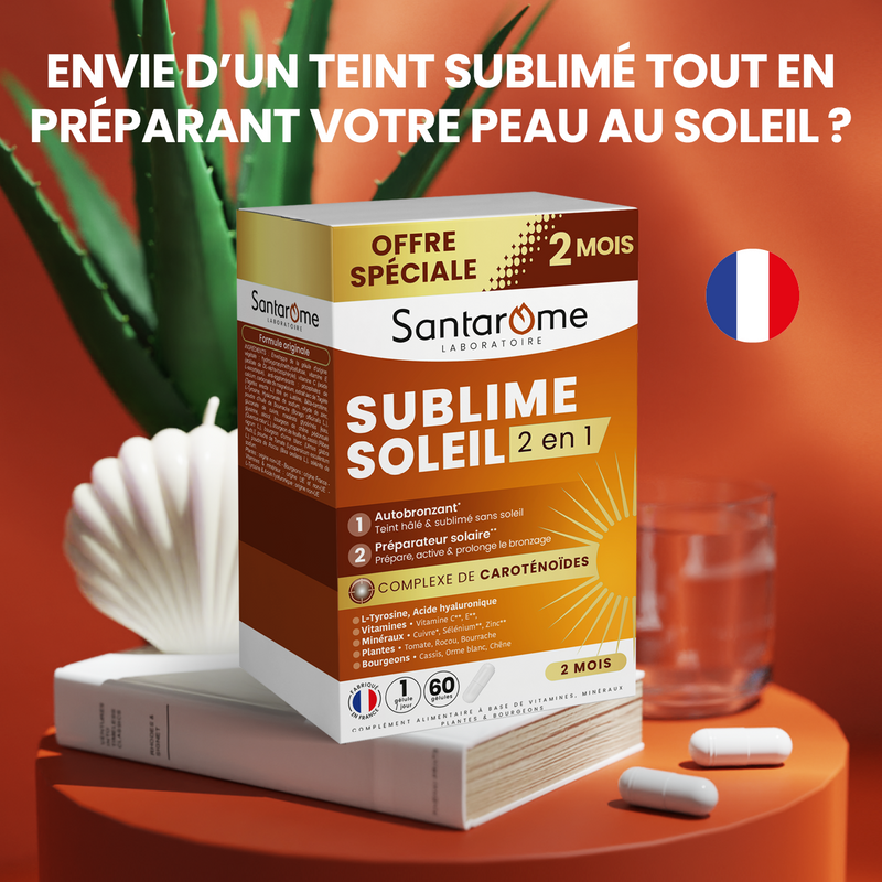 Bronzage Bio - Complément Alimentaire 60 Gélules - Fabriqué En France - À Base De Bêta-carotène Et D'Urucum - Pour Une Peau Halée