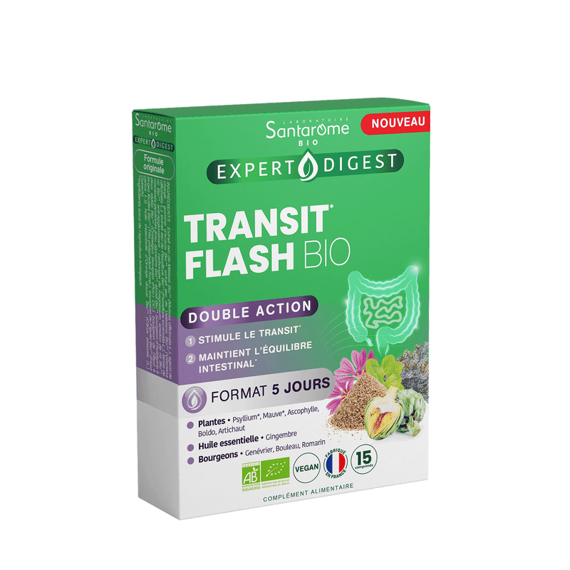Transit Flash Bio - 15 comprimés