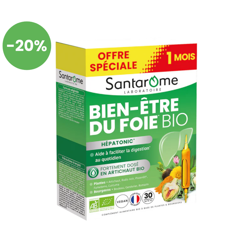 Bien-Être du Foie Bio - Hépatonic - 30 ampoules