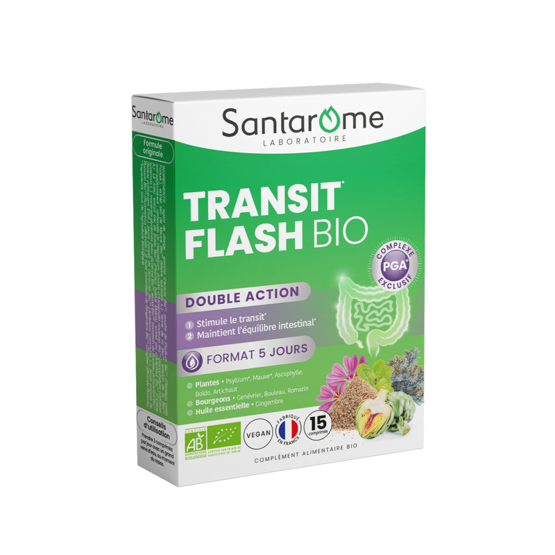 Transit Flash Bio - 15 comprimés