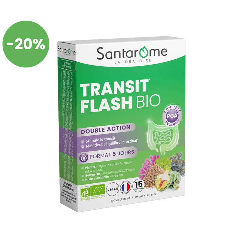 Transit Flash Bio - 15 comprimés
