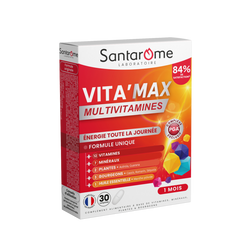 Multivitamines Vita'Max Adultes - 30 comprimés
